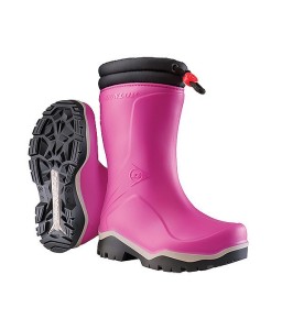 Μπότες γονάτου με γούνα παιδικές Dunlop Blizzard Kids ροζ