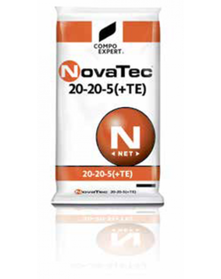 Λίπασμα σταθεροποιημένο κοκκώδες Novatec 20-20-5+ΤΕ 20-20-5+0,1Zn+0,05B 25kg