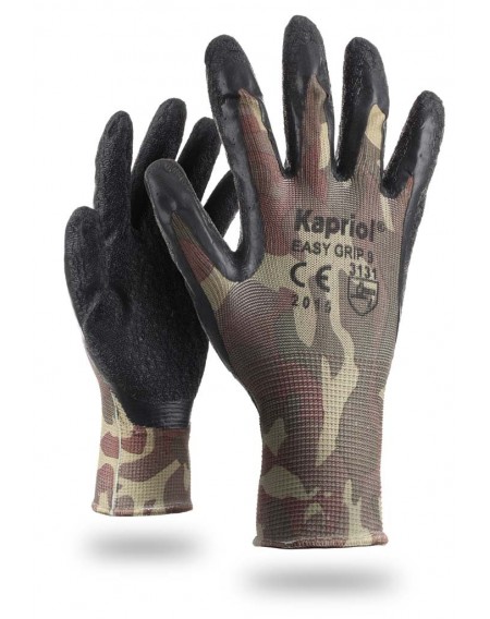 Γάντια εργασιών Nylon - Latex αδιάβροχα Easy Grip Kapriol 12802