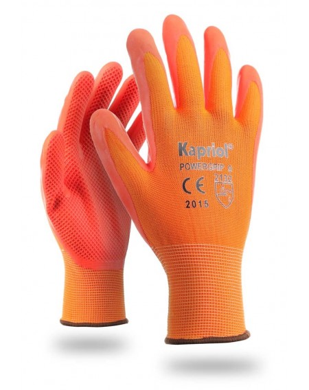 Γάντια εργασιών Latex αδιάβροχα Power Grip Kapriol 12801